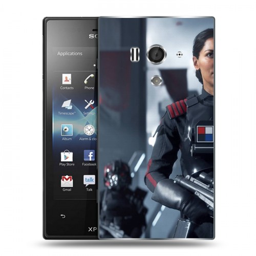 Дизайнерский пластиковый чехол для Sony Xperia acro S Star Wars Battlefront