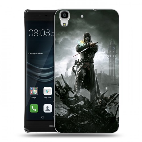 Дизайнерский пластиковый чехол для Huawei Y6II Dishonored 2