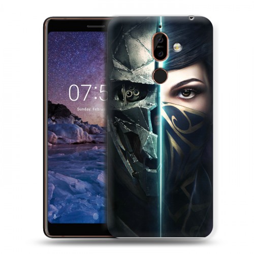 Дизайнерский пластиковый чехол для Nokia 7 Plus Dishonored 2