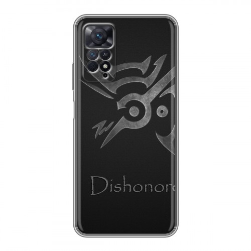 Дизайнерский силиконовый с усиленными углами чехол для Xiaomi Redmi Note 11 Pro Dishonored 2