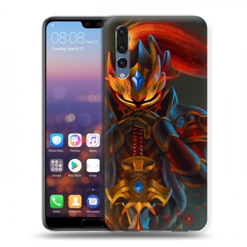 Дизайнерский силиконовый с усиленными углами чехол для Huawei P20 Pro Dota 2