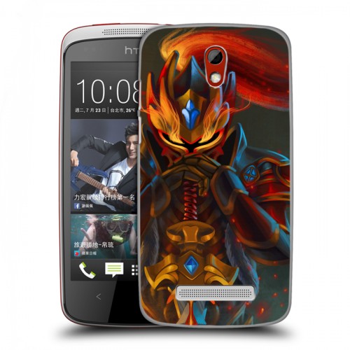 Дизайнерский пластиковый чехол для HTC Desire 500 Dota 2