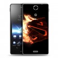 Дизайнерский пластиковый чехол для Sony Xperia TX Dota 2