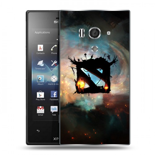 Дизайнерский пластиковый чехол для Sony Xperia acro S Dota 2