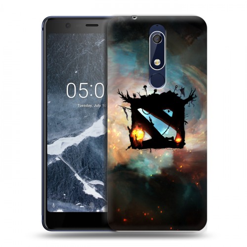 Дизайнерский пластиковый чехол для Nokia 5.1 Dota 2