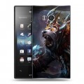 Дизайнерский пластиковый чехол для Sony Xperia acro S Dota 2