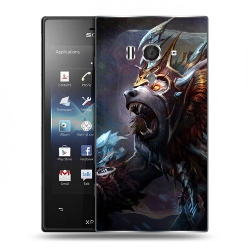 Дизайнерский пластиковый чехол для Sony Xperia acro S Dota 2