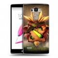 Дизайнерский пластиковый чехол для LG G4 Stylus Dota 2