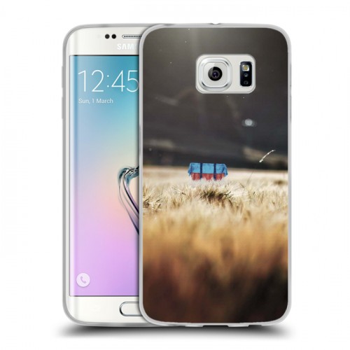 Дизайнерский пластиковый чехол для Samsung Galaxy S6 Edge PLAYERUNKNOWN'S BATTLEGROUNDS