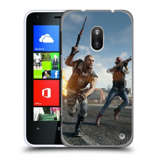Дизайнерский силиконовый чехол для Nokia Lumia 620 PLAYERUNKNOWN'S BATTLEGROUNDS