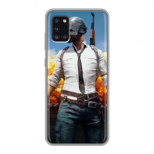 Дизайнерский силиконовый чехол для Samsung Galaxy A31 PLAYERUNKNOWN'S BATTLEGROUNDS