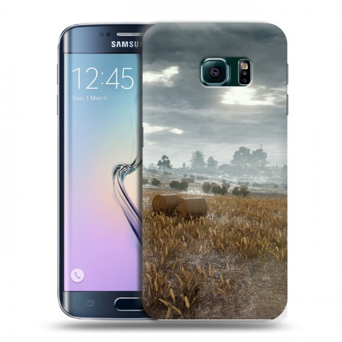 Дизайнерский пластиковый чехол для Samsung Galaxy S6 Edge PLAYERUNKNOWN'S BATTLEGROUNDS