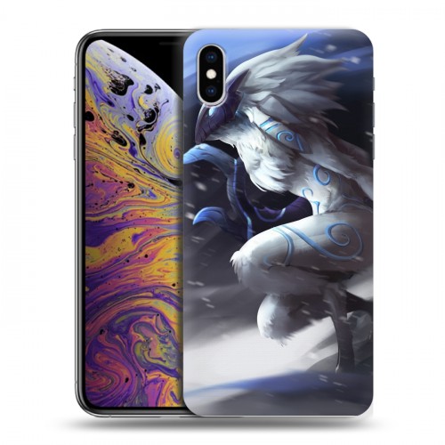 Дизайнерский силиконовый чехол для Iphone Xs Max League of Legends