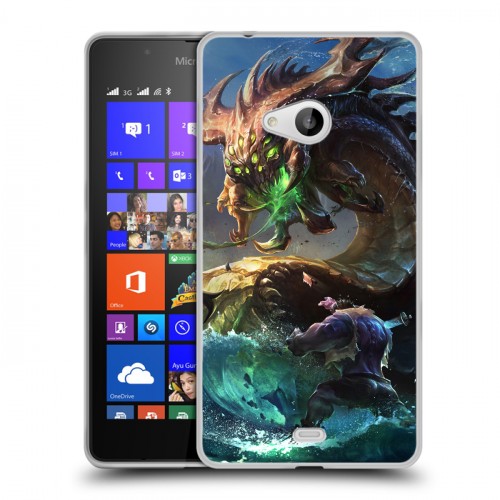 Дизайнерский пластиковый чехол для Microsoft Lumia 540 League of Legends