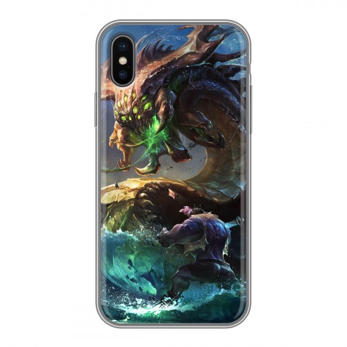 Дизайнерский силиконовый чехол для Iphone x10 League of Legends