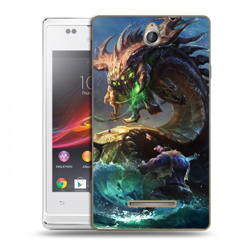 Дизайнерский пластиковый чехол для Sony Xperia E League of Legends