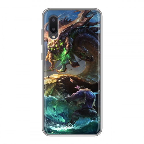 Дизайнерский пластиковый чехол для Samsung Galaxy A02 League of Legends