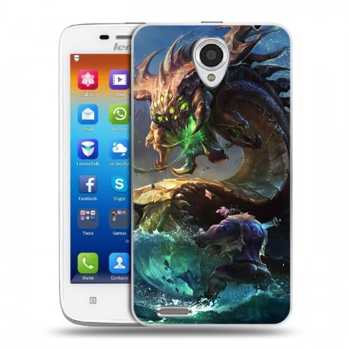 Дизайнерский пластиковый чехол для Lenovo S650 Ideaphone League of Legends