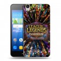 Дизайнерский пластиковый чехол для Huawei Y6 League of Legends