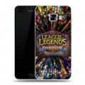 Дизайнерский пластиковый чехол для Samsung Galaxy C5 League of Legends