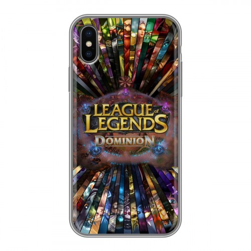 Дизайнерский силиконовый чехол для Iphone x10 League of Legends