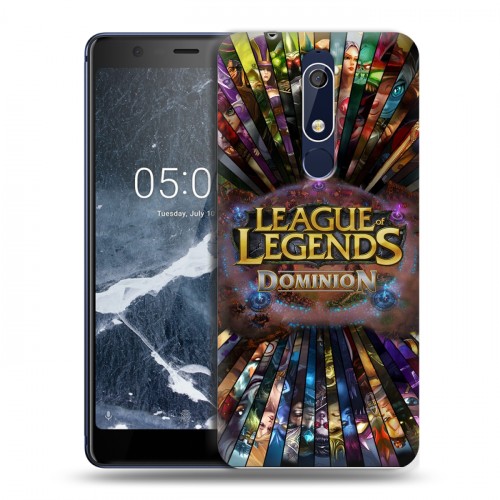 Дизайнерский пластиковый чехол для Nokia 5.1 League of Legends