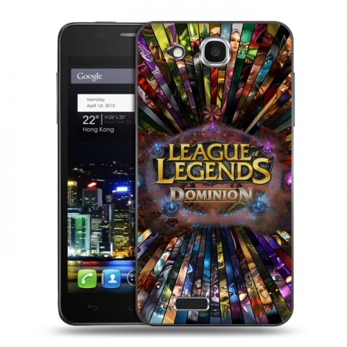 Дизайнерский пластиковый чехол для Alcatel One Touch Idol Ultra League of Legends