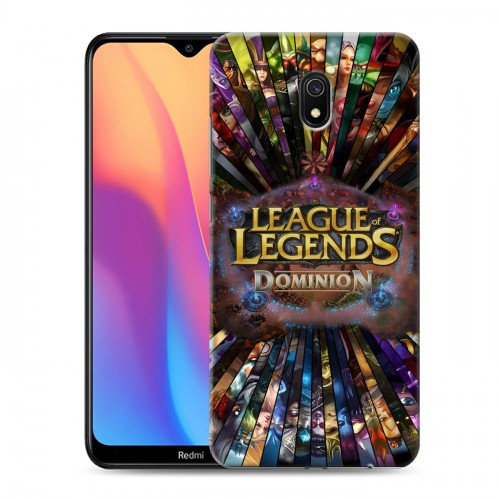 Дизайнерский силиконовый с усиленными углами чехол для Xiaomi RedMi 8A League of Legends