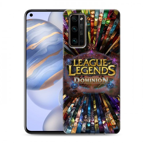 Дизайнерский силиконовый с усиленными углами чехол для Huawei Honor 30 League of Legends