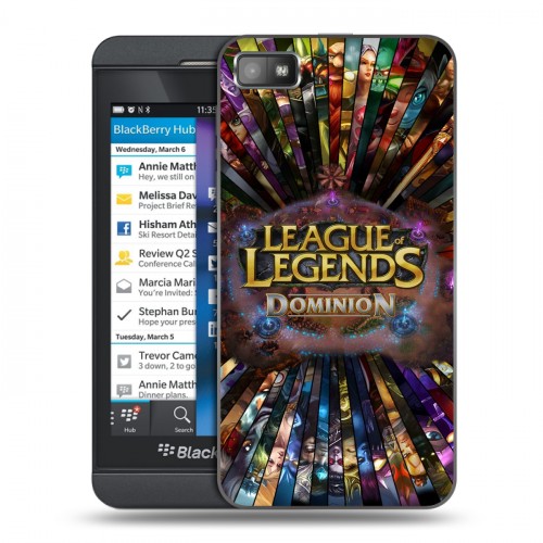 Дизайнерский пластиковый чехол для BlackBerry Z10 League of Legends