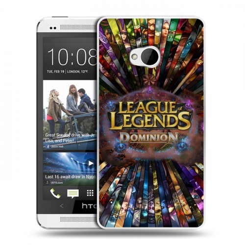 Дизайнерский пластиковый чехол для HTC One (M7) Dual SIM League of Legends