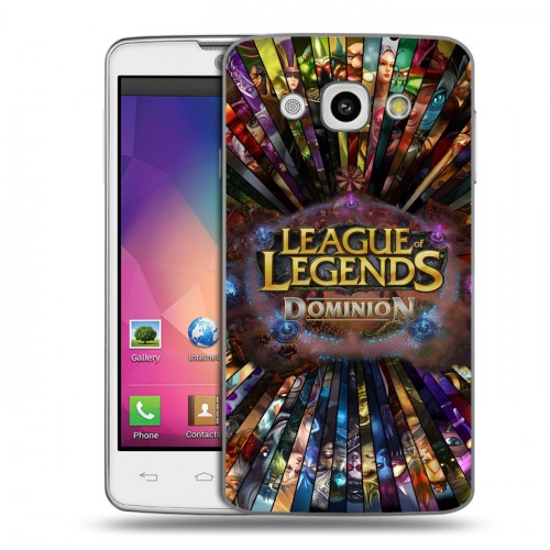 Дизайнерский пластиковый чехол для LG L60 League of Legends