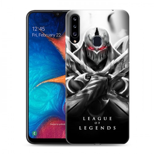 Дизайнерский пластиковый чехол для Samsung Galaxy A20s League of Legends