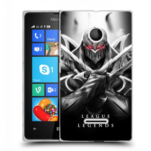 Дизайнерский пластиковый чехол для Microsoft Lumia 435 League of Legends