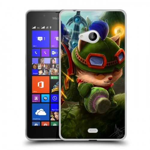 Дизайнерский пластиковый чехол для Microsoft Lumia 540 League of Legends