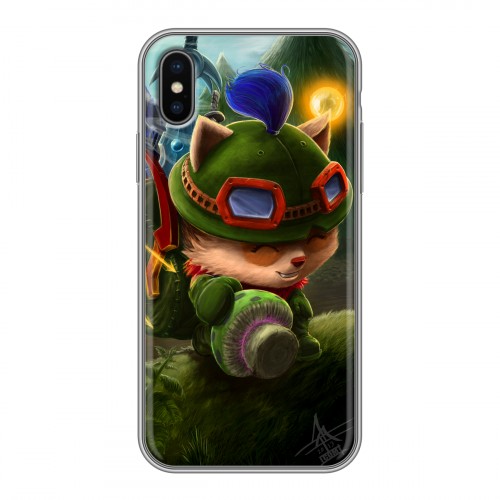 Дизайнерский силиконовый чехол для Iphone x10 League of Legends