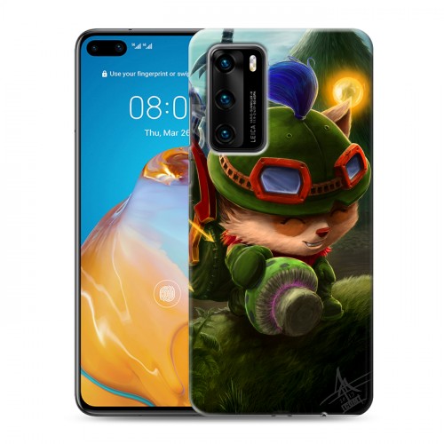 Дизайнерский пластиковый чехол для Huawei P40 League of Legends