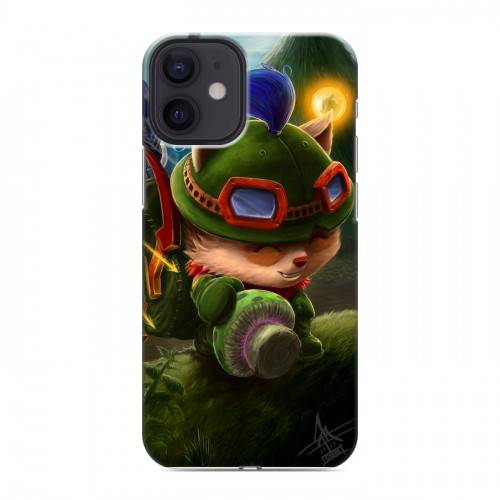 Дизайнерский силиконовый с усиленными углами чехол для Iphone 12 Mini League of Legends