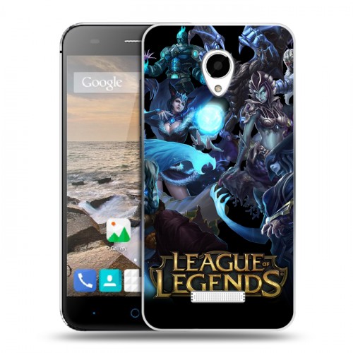 Дизайнерский силиконовый чехол для Micromax Canvas Spark League of Legends