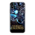 Дизайнерский силиконовый чехол для Iphone x10 League of Legends