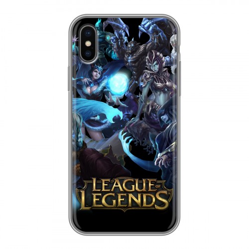 Дизайнерский силиконовый чехол для Iphone x10 League of Legends