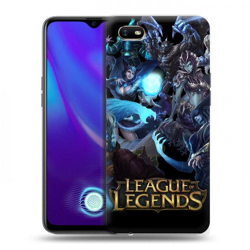 Дизайнерский силиконовый с усиленными углами чехол для OPPO A1k League of Legends