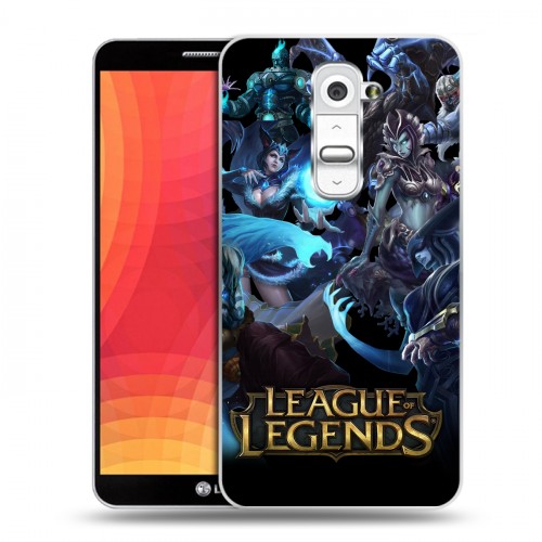 Дизайнерский пластиковый чехол для LG Optimus G2 League of Legends