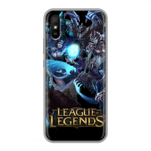 Дизайнерский силиконовый с усиленными углами чехол для Xiaomi RedMi 9A League of Legends