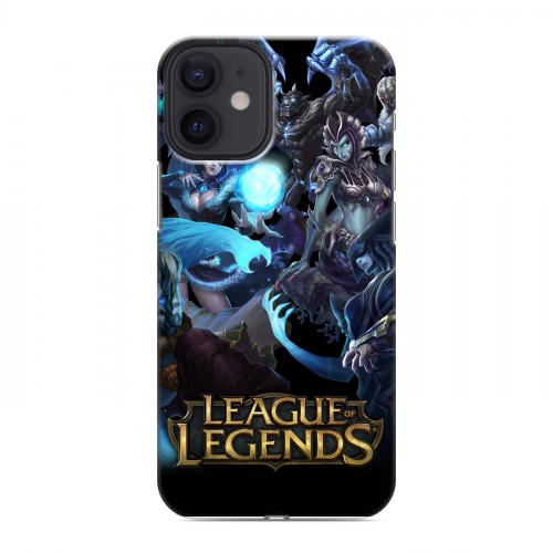 Дизайнерский пластиковый чехол для Iphone 12 Mini League of Legends