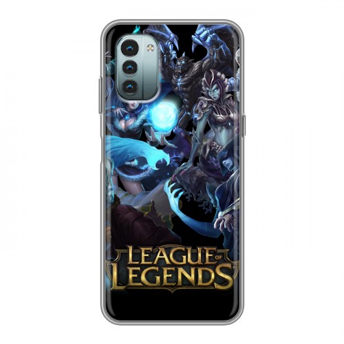 Дизайнерский силиконовый чехол для Nokia G11 League of Legends