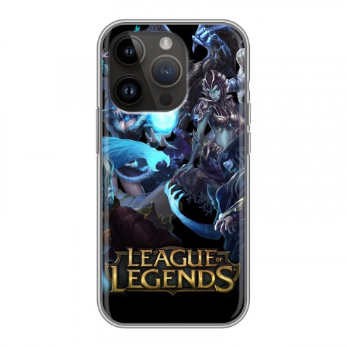 Дизайнерский силиконовый чехол для Iphone 14 Pro League of Legends