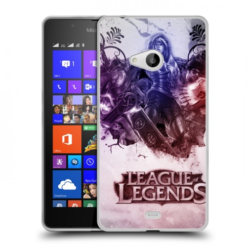 Дизайнерский пластиковый чехол для Microsoft Lumia 540 League of Legends