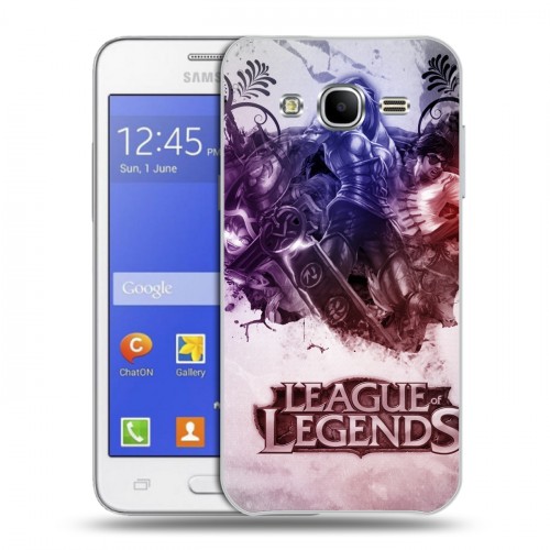 Дизайнерский пластиковый чехол для Samsung Galaxy J7 League of Legends