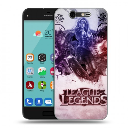 Дизайнерский силиконовый чехол для ZTE Blade S7 League of Legends